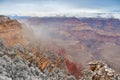 Misty weather Grand Canyon