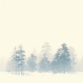 Misty Winter Wonderland Royalty Free Stock Photo