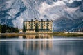 Misurina lake in Dolomites, Italy. Royalty Free Stock Photo