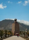 Mitad del Mundo Middle of the World monument in Quito, Ecuador Royalty Free Stock Photo