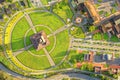 Mitad Del Mundo Quito Drone Aerial Overview Royalty Free Stock Photo