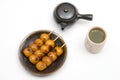 Mitarashi-dango Royalty Free Stock Photo