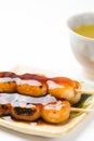 Mitarashi-dango Royalty Free Stock Photo