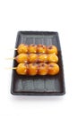 Mitarashi Dango lapanese dumpling Royalty Free Stock Photo