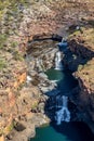 Horizontal falls aerial shot, Kimberley, Western Australia, Australia