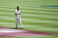 Mitchell Johnson bowls at SCG Royalty Free Stock Photo