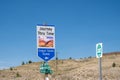 Sign for the Journey Through Time Oregon Scenic Byway which goes through the John Day Fossil