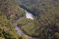 Mitchell River in Victoria, Australia on an overcast day. Royalty Free Stock Photo