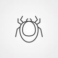 Mite icon sign symbol