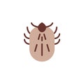 Mite insect flat icon