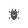 Mite pest vector icon concept, isolated on white background