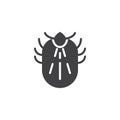 Mite pests vector icon