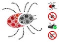 Mite Tick Collage of CoronaVirus Items