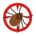 Mite vector icon.Cartoon vector icon isolated on white background mite.