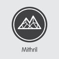 MITH - Mithril. The Market Logo of Money or Market Emblem. Royalty Free Stock Photo