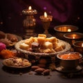 Mithai diwali sweets Indian ai generated Royalty Free Stock Photo