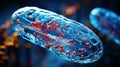 Mitochondria Unveiled: Ultra-Realistic Blue Vision