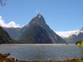 Mitre Peak, Milford Sound Royalty Free Stock Photo