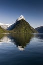 Mitre Peak, Milford Sound, Fiordland National Park, South Island, New Zealand Royalty Free Stock Photo