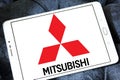 Mitsubishi car logo Royalty Free Stock Photo