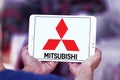 Mitsubishi car logo Royalty Free Stock Photo