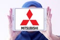 Mitsubishi car logo Royalty Free Stock Photo