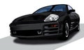 Mitsubishi Eclipse Illustration Royalty Free Stock Photo