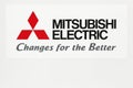 Mitsubishi Electric logo on a wall