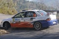 Mitsubishi evo 9 rally car Royalty Free Stock Photo