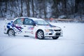 Mitsubishi Lancer Evo IX rally car Royalty Free Stock Photo