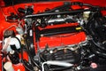 Mitsubishi lancer evolution 6 engine at Trans Sport Show on May 21, 2023 in Pasay, Philippines