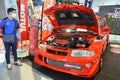 Mitsubishi lancer evolution 6 at Trans Sport Show on May 21, 2023 in Pasay, Philippines