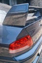 Mitsubishi Lancer evolution VII GT-A CT9A taillights car workshop parking lot Royalty Free Stock Photo