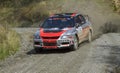 A Mitsubishi rally car Royalty Free Stock Photo