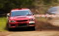 Mitsubishi rally car. Royalty Free Stock Photo