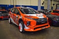 Mitsubishi Xpander AP4 rally car displayed at The Elite showcase Royalty Free Stock Photo