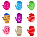 Mitten collection Royalty Free Stock Photo