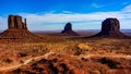 The Mittens at Monument Valley, Arizona, USA Royalty Free Stock Photo