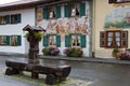 Mittenwald, house painting Royalty Free Stock Photo