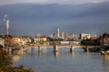 Mittlere Bridge and Basel skyline, Switzerland