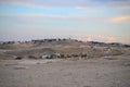 Sunset evening in Mitzpe Yeriho, Westbank Israel, Jericho,