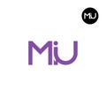 MIU Logo Letter Monogram Design Royalty Free Stock Photo