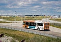 MiWay Mississauga Transit Bus At Toronto Pearson International Airport