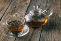 Mix of bio herbal tea Royalty Free Stock Photo