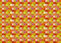 Mix of bright colors, yellow red square pattern abstract Royalty Free Stock Photo