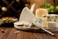 Cheeses from different parts of the world Royalty Free Stock Photo
