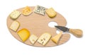 Mix cheese on wooden Royalty Free Stock Photo