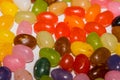 A mix of colored jelly beans candy Royalty Free Stock Photo