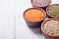 Mix of colorful lentil Royalty Free Stock Photo