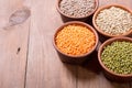 Mix of colorful lentil Royalty Free Stock Photo